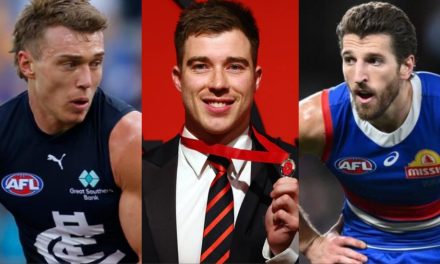 Club-by-club best-and-fairest top 10s