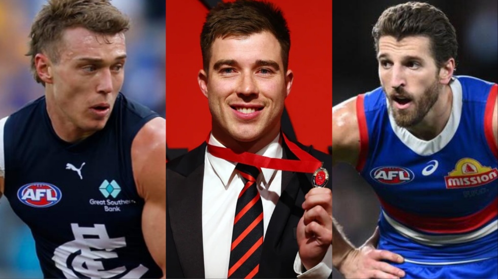 Club-by-club best-and-fairest top 10s