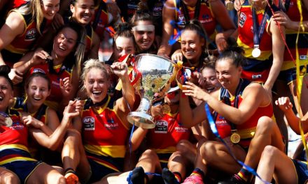 AFLW GRAND FINAL: Crows make it three premiership cups
